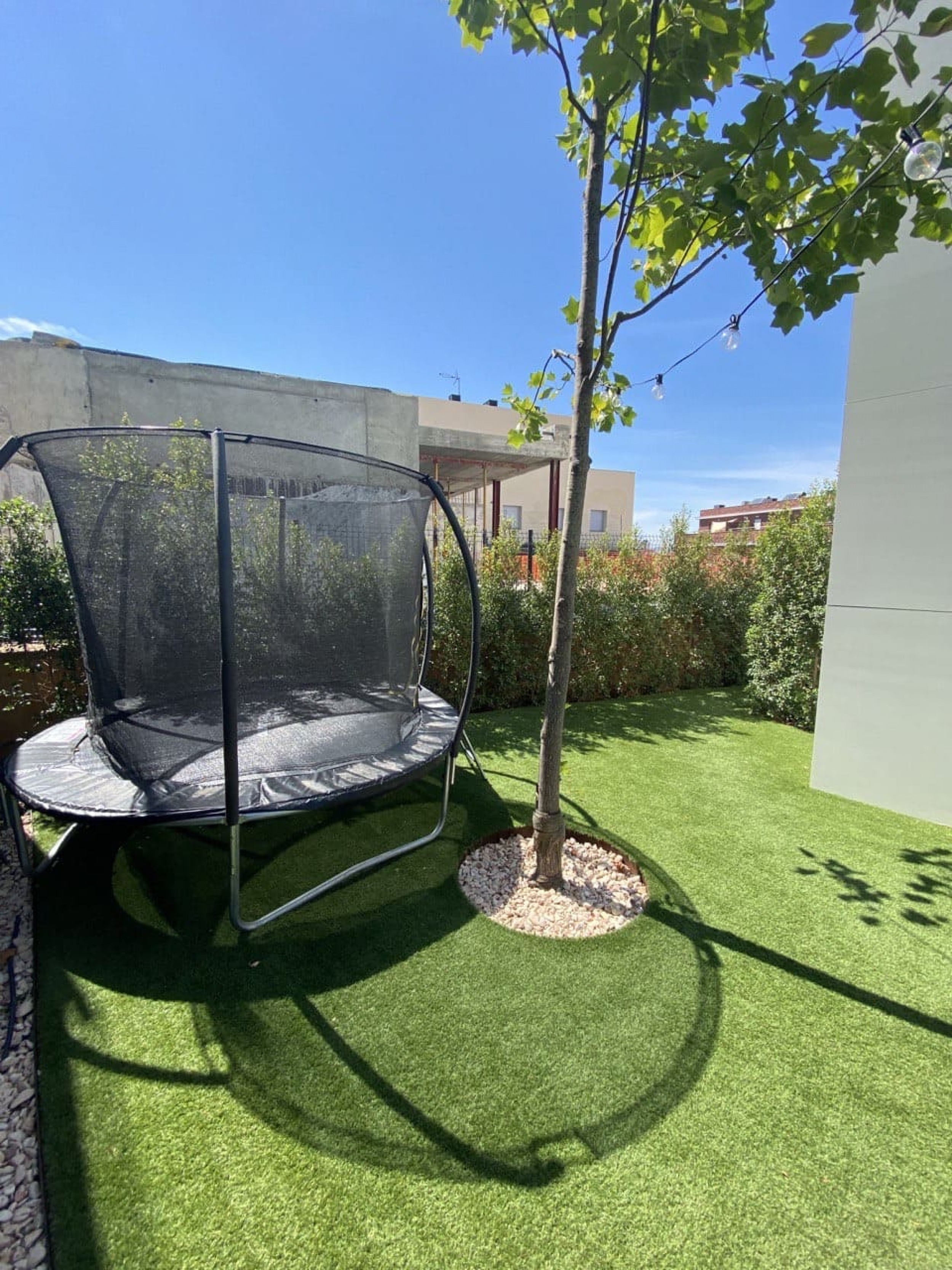 Garden with different relaxation areas