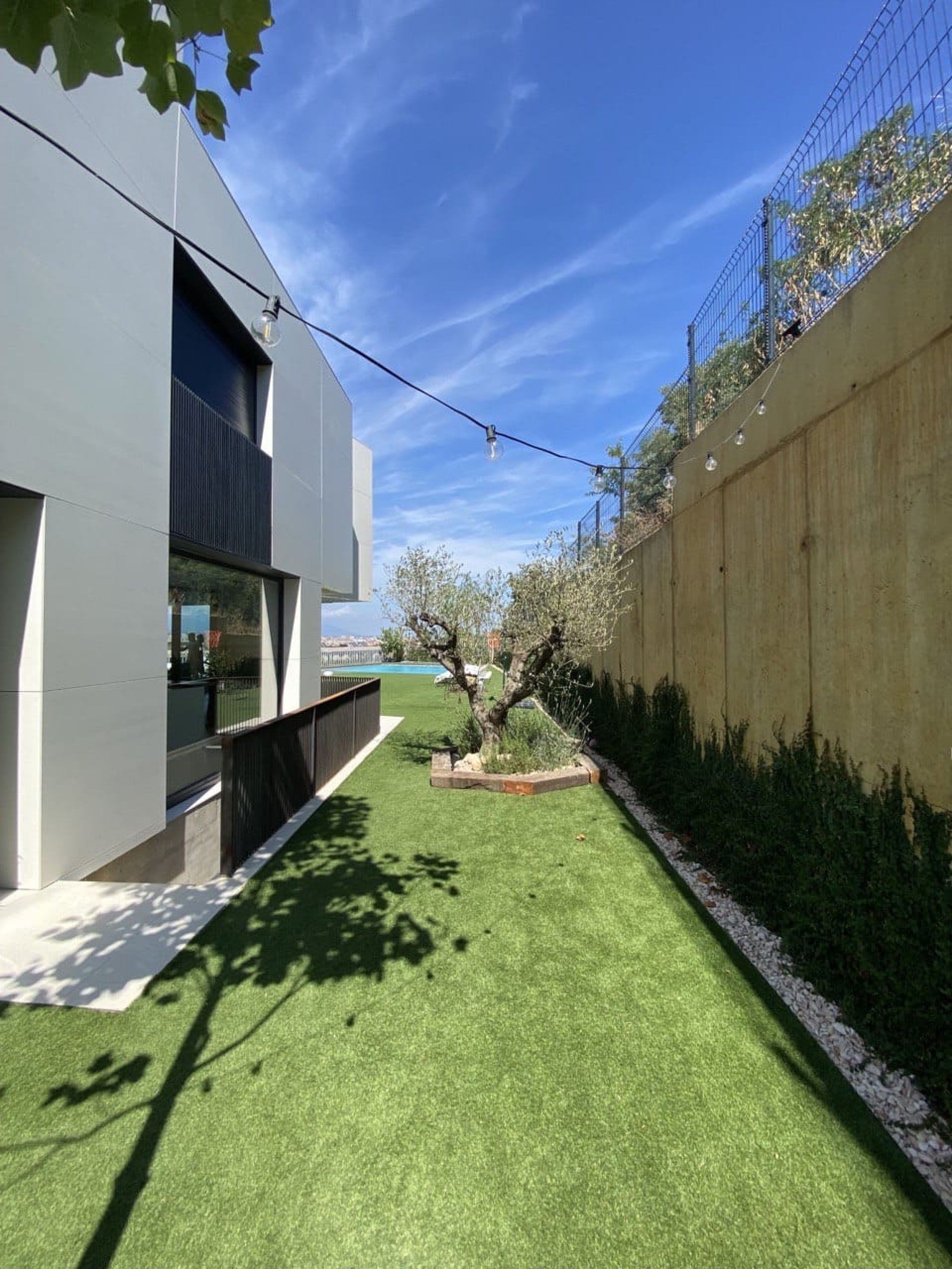 Garden with different relaxation areas