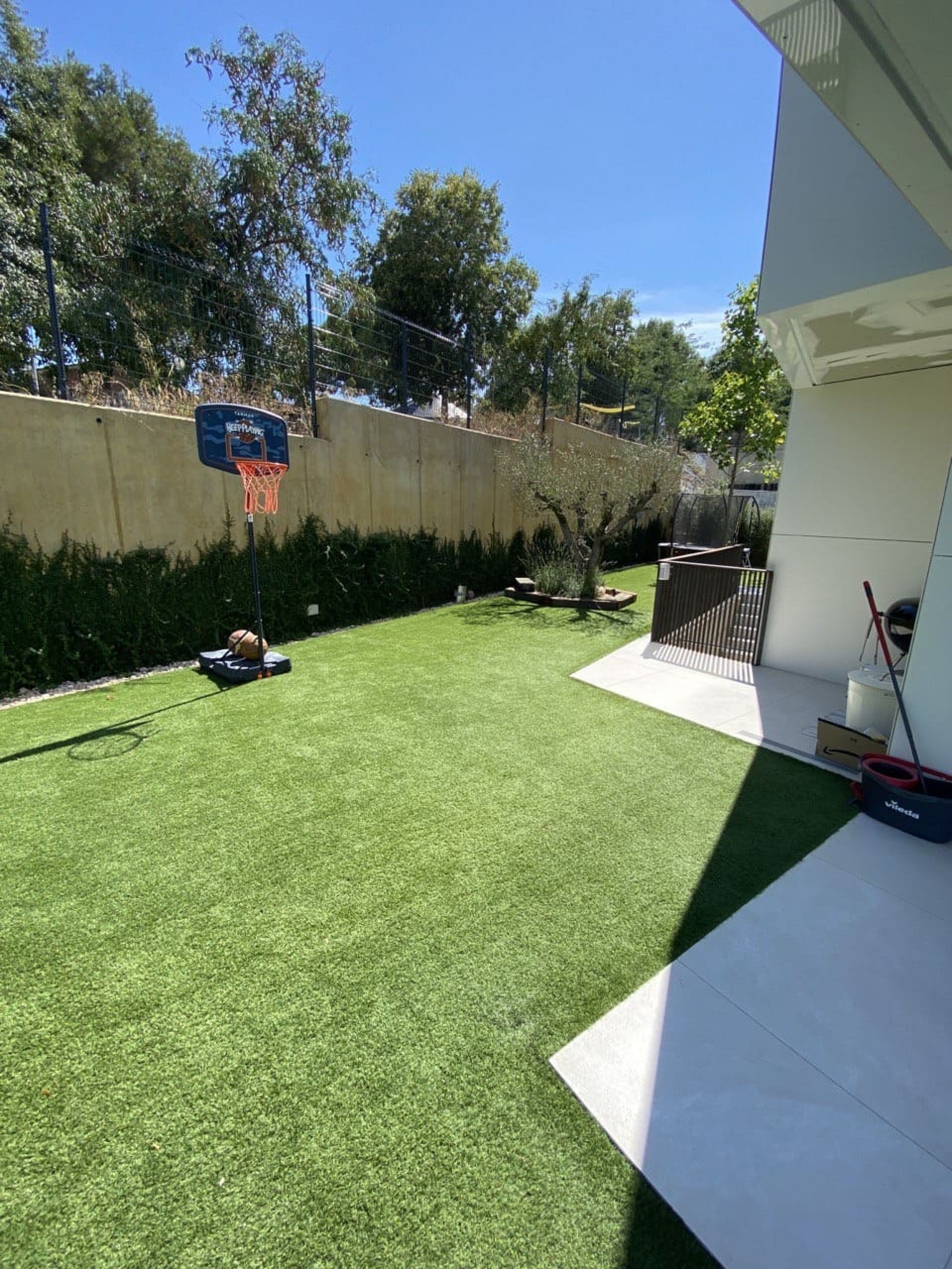 Garden with different relaxation areas